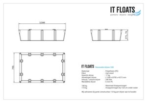 It Floats - Technische informatie Renovatie drijver 240 liter