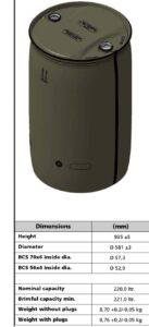 Zwarte tonnen product specs 2024